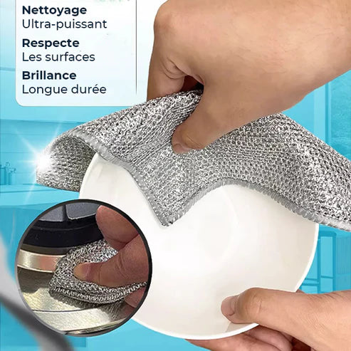 CleanMax - Chiffons magiques en laine d'acier