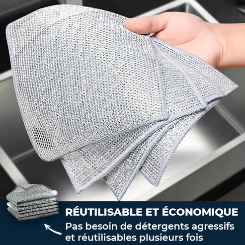 CleanMax - Chiffons magiques en laine d'acier